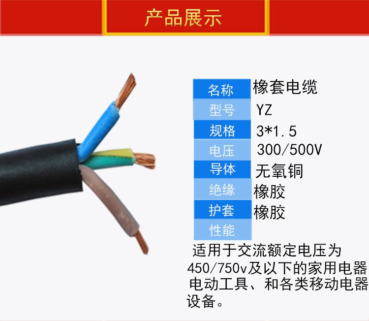 YZW电缆_橡胶线_橡套电缆